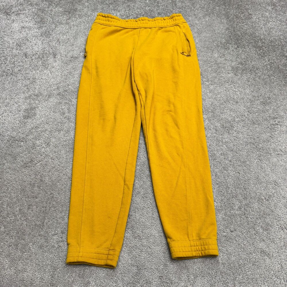 Fabletics French Terry Fleece Joggers Sweatpants Womens Medium Yellow Zip Pocket